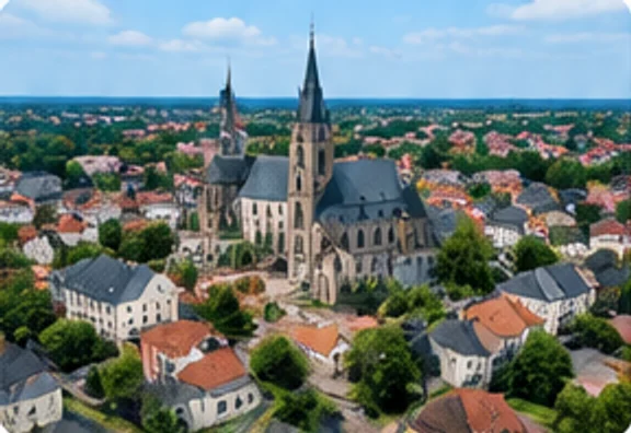 Illustration einer Gemeinde